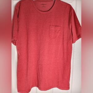 G.H.Bass &Co L Shortsleeves Color Vermillion Pocket Men's T-shirt
